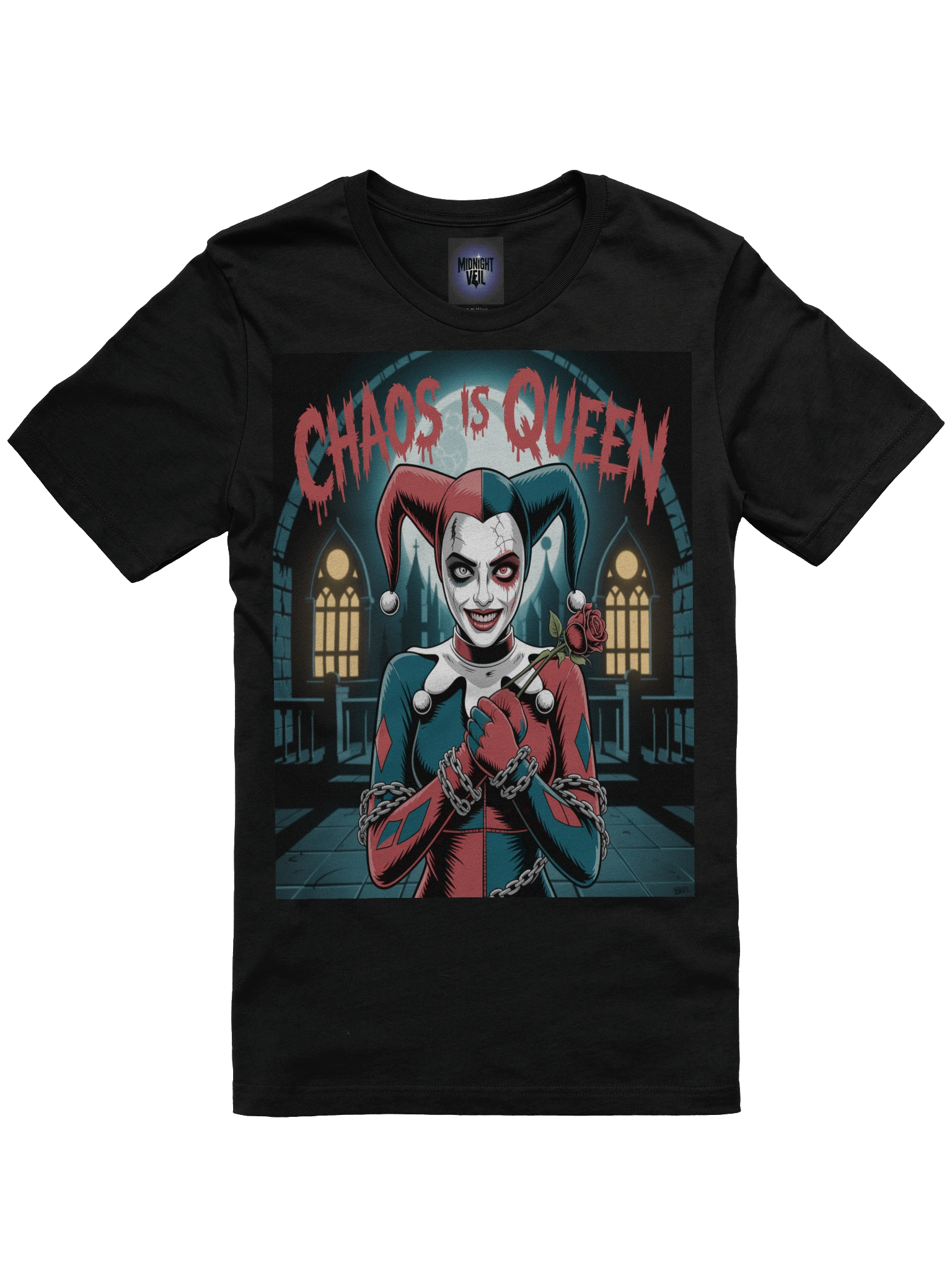Chaos is Queen: Harley Quinn Gothic Dominion T-Shirt product image (3)
