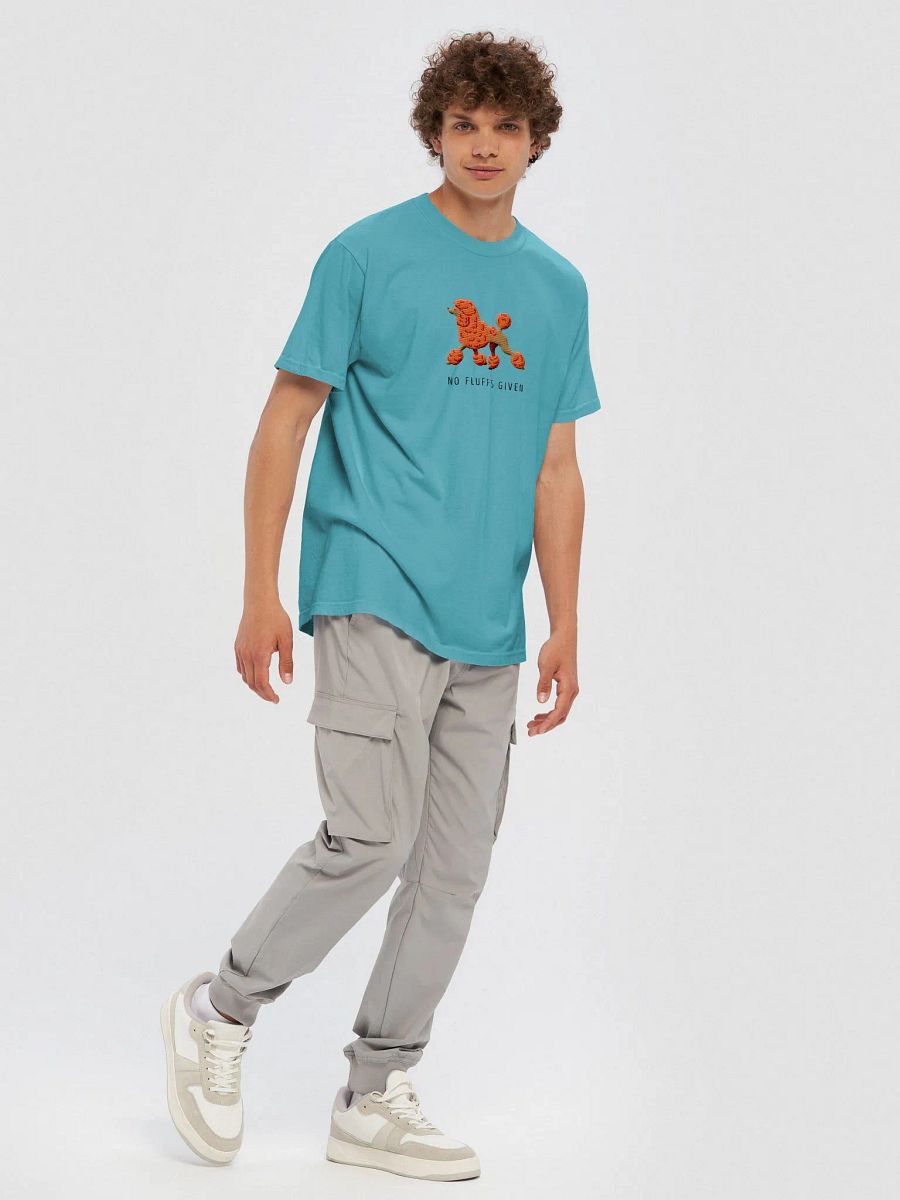 No Fluffs Given T-Shirt(Embroidered) of a Standard Poodle(Orange) product image (6)
