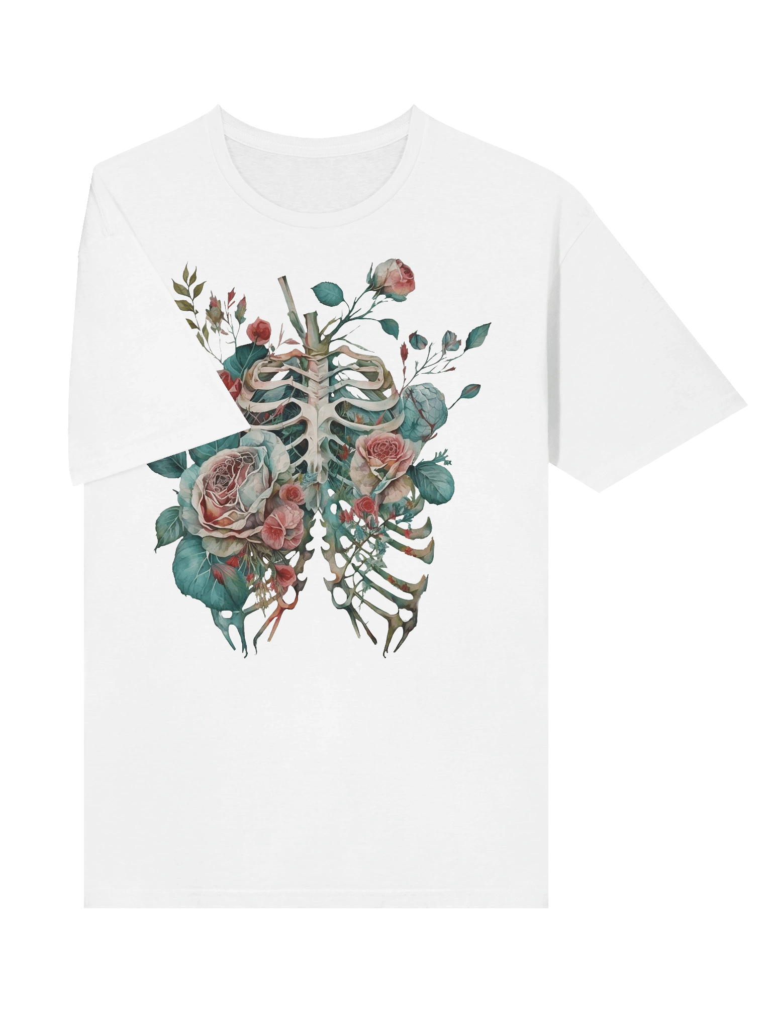 Botanical Anatomy Rose Ribcage Watercolor product image (3)