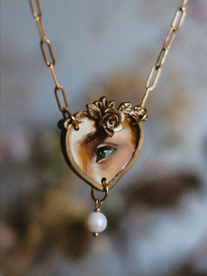 Heart Lovers Eye Necklace product image (2)