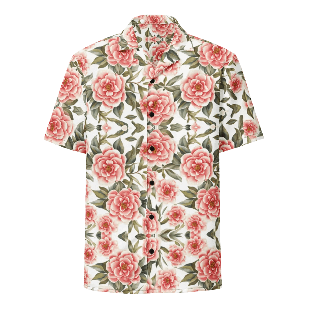 Floral Pattern Camellia Flowers Hawaiian Shirt product image (1)
