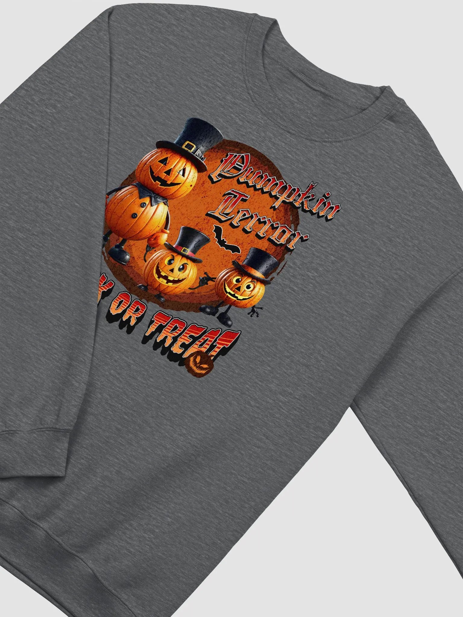 Pumpkin Terror Trick Or Treat Halloween Crewneck product image (4)