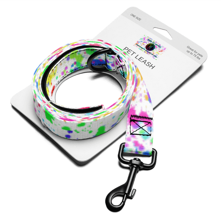 PRIDE Rainbow Splatter Pet Leash product image (2)