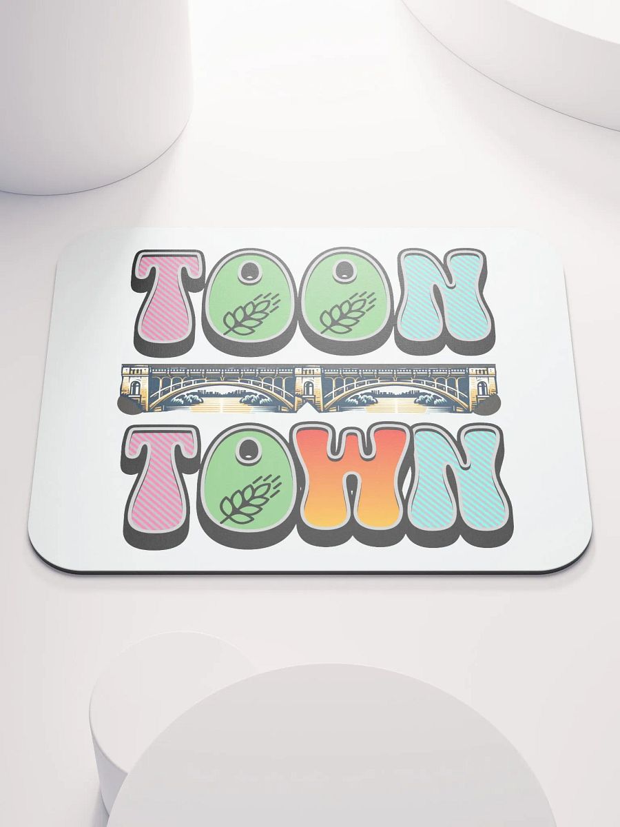Toon Town Saskatoon Bridge Mouse Pad product image (1)