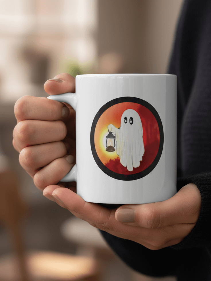 Pathkeeper Glowing Lantern Ghost Mug product image (1)