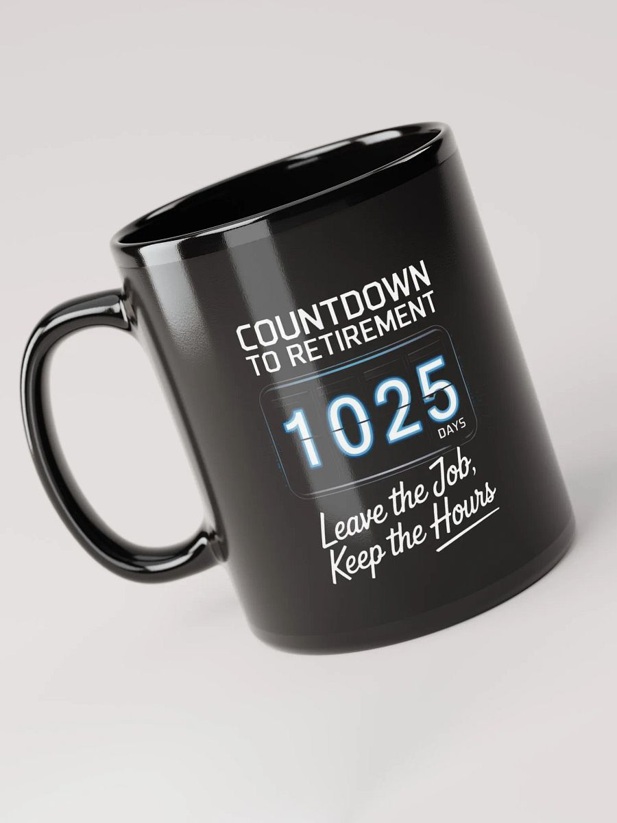 1025 Days Countdown Black Glossy Mug product image (3)