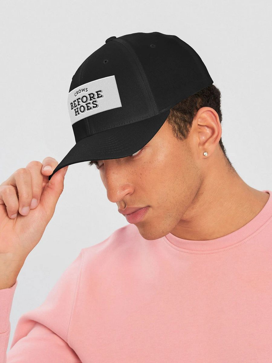 Premium Flexfit Cap with the text: Crow Before Hoes Embroidery product image (23)