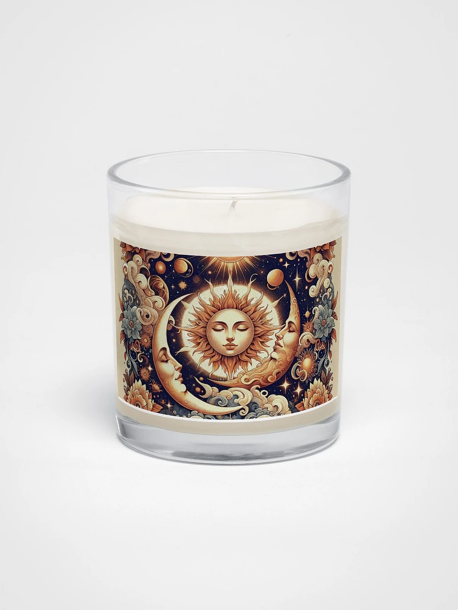 Soy Wax Candle In A Clear Glass Jar product image (1)