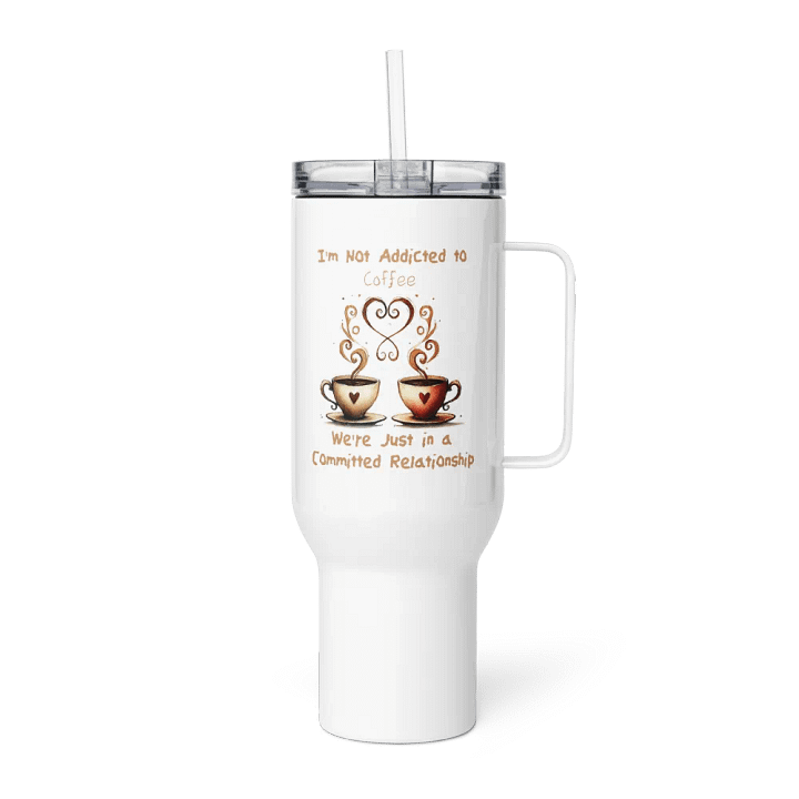 Coffee Committed Relationship Lg. Stainless Steel Travel Mug product image (4)