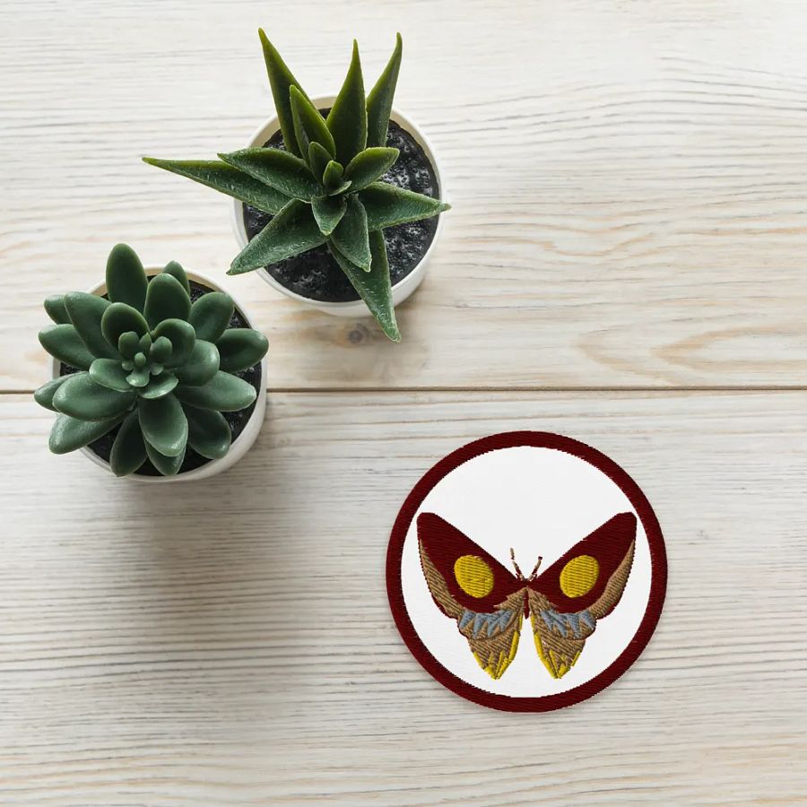 Bright Brown Butterfly Embroidered Patch product image (13)