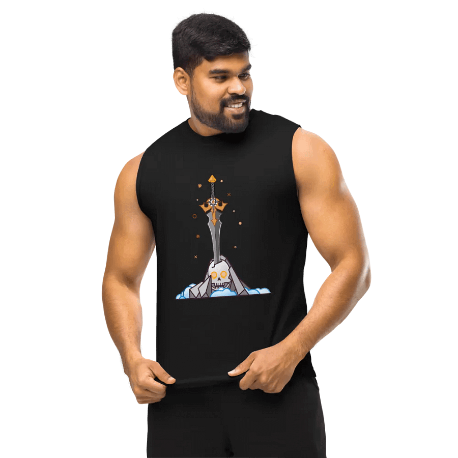 Sword in the Skull - Argent Variation - Men's Style Muscle Tank product image (10)