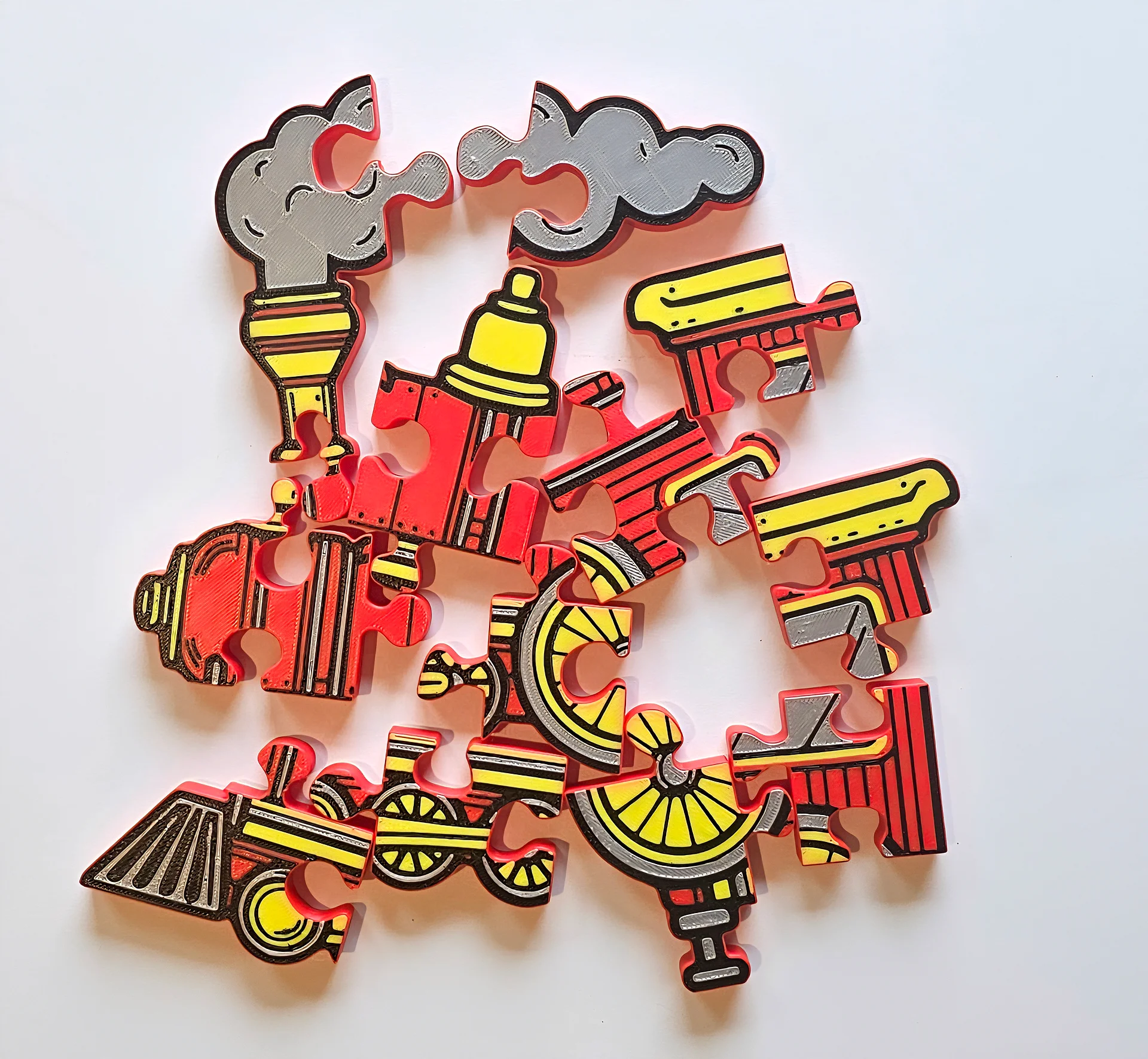 Train 3D Printed Jigsaw Puzzle – A Fun & Exciting Railway Adventure! product image (2)