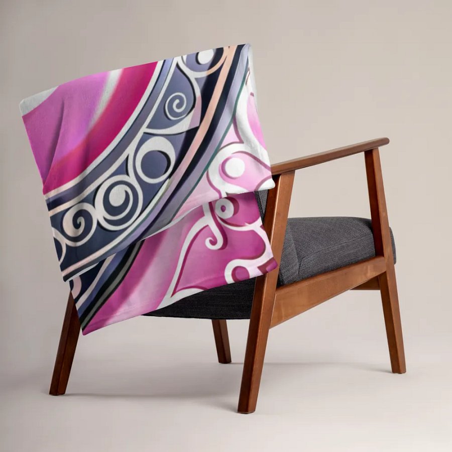 Crimson Heart Bunny Blanket product image (15)