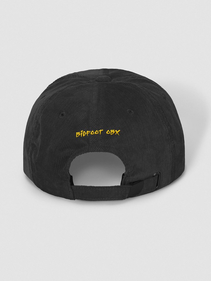 Destination Bigfoot Bronco Corduroy Bigfoot Logo Dad Hat (Black) product image (2)