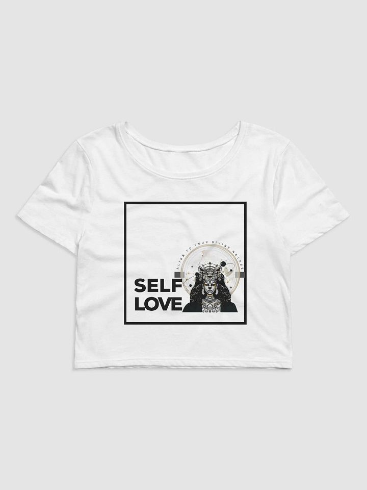 Self Love Goddess White Crop product image (1)