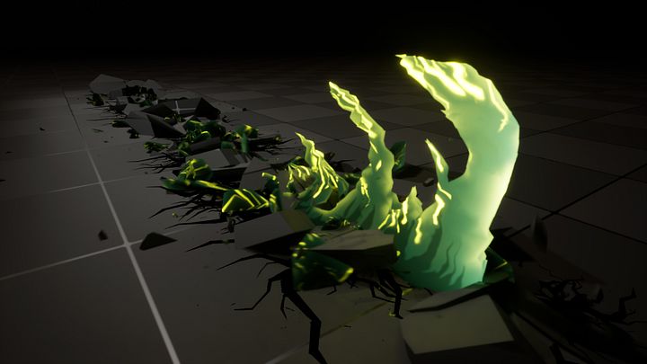 Ground Slash in Unreal Engine 5.4 Niagara | Download Files product image (1)