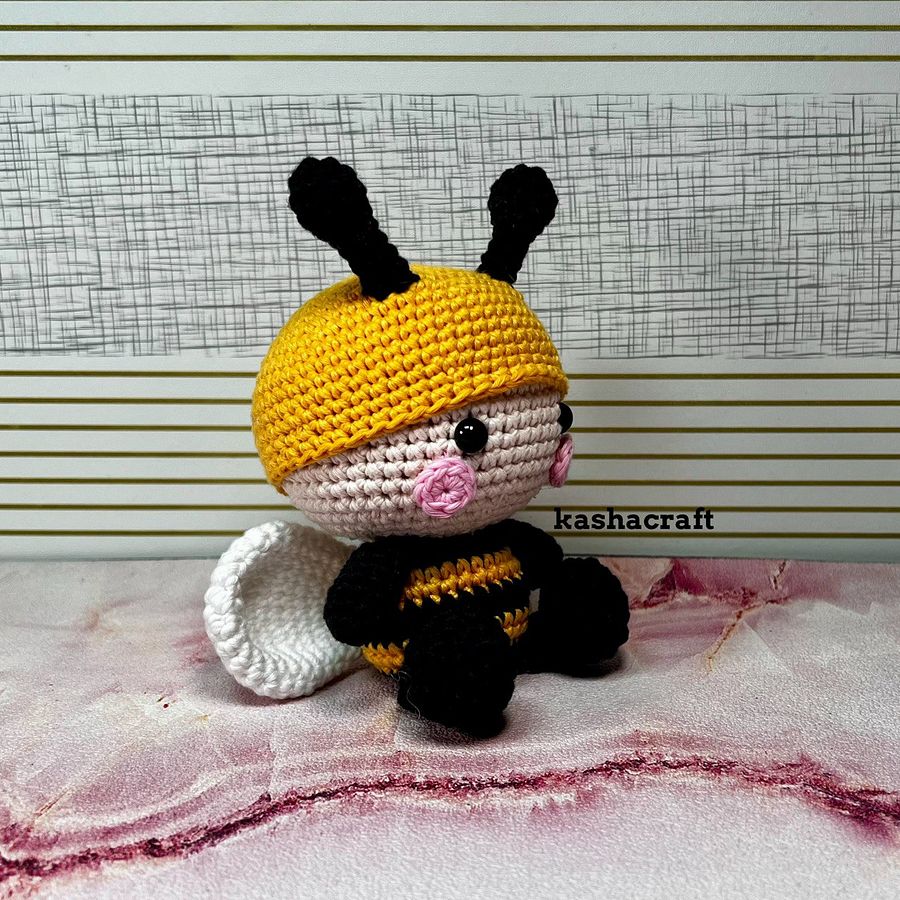 Bob The Bee Amigurumi Crochet Doll Written Pattern Instruction product image (4)
