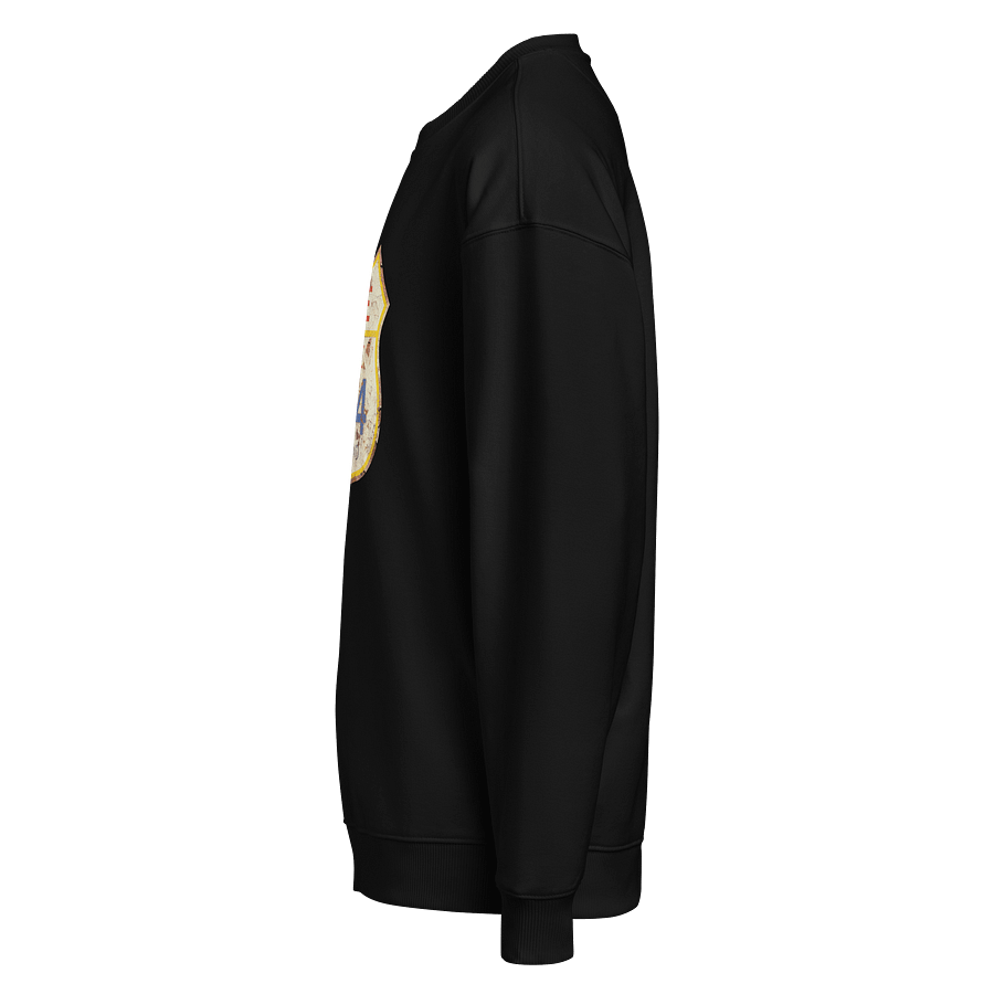 Retro Love 404 Not Found (Front Print) Organic Oversized Unisex Sweatshirt product image (6)