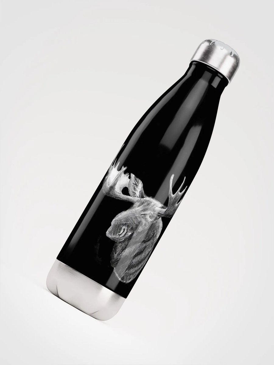 Moose Drawing Water Bottle product image (8)