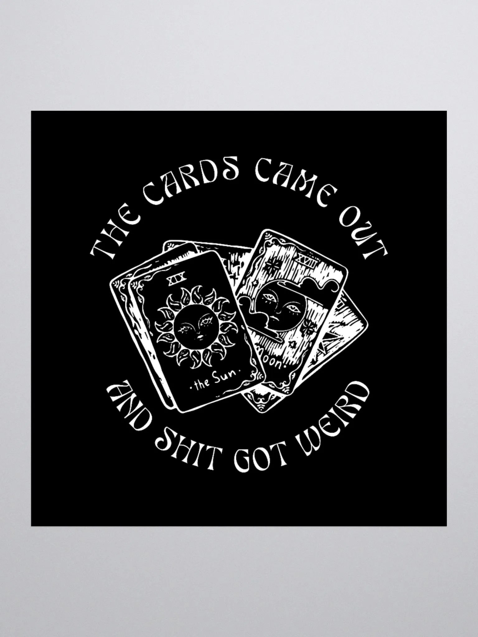 The Cards Came Out Sticker product image (1)