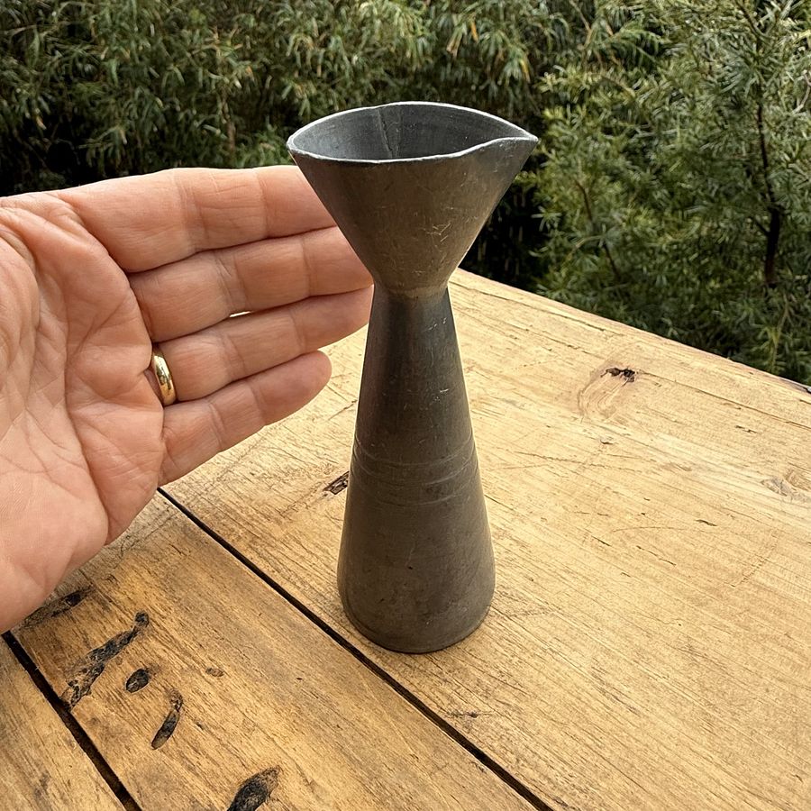🎎 Mid-Showa Aluminum Tokkuri – Small Sake Flask – Japan Antique Roadshow product image (6)