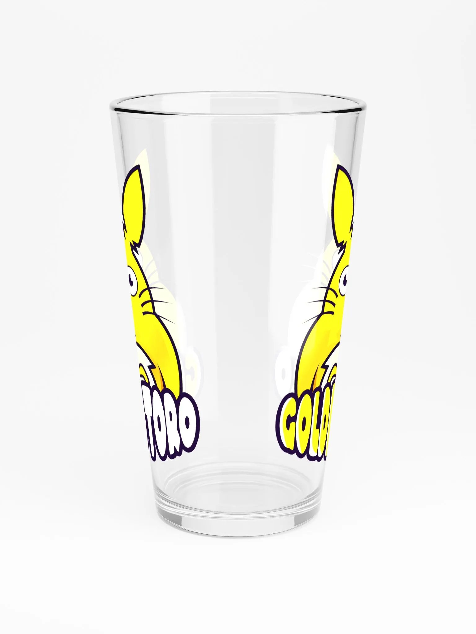 GoldenTotoro Logo Pint Glass (Logo on Both Sides) product image (3)