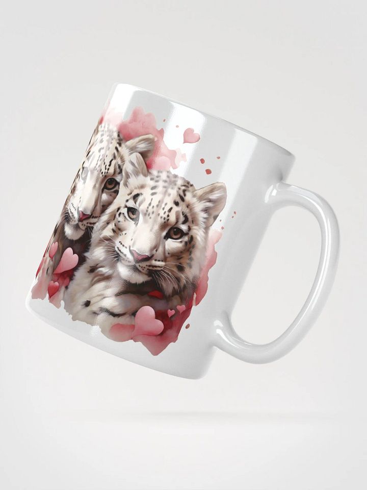 Snuggle Safari Coffee Mugs: Sip in Style with our Adorable Snow Leopards! 🐾💖 product image (4)