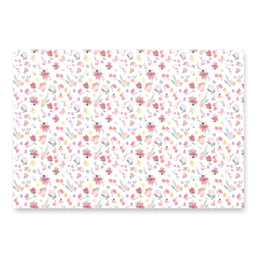 Watercolor Floral Wrapping Sheet Set product image (1)