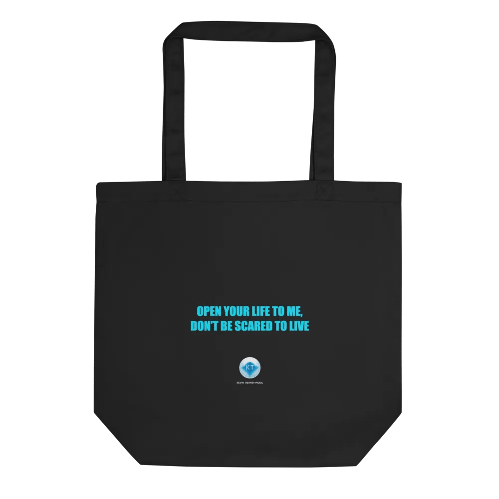 Open Your Life to Me, Don't Be Scared to Live Lyric Tote Bag product image (4)