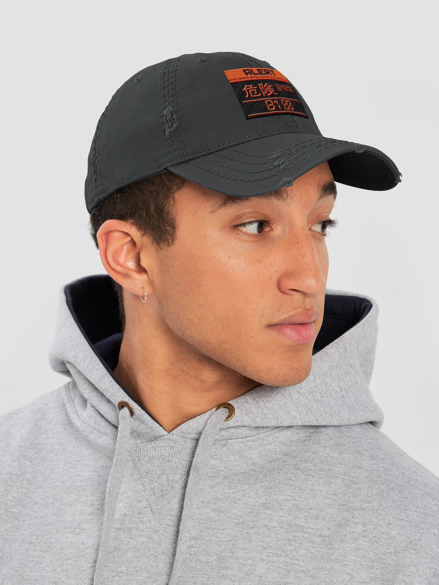 Snake Warning Signal Distressed Dad Hat product image (7)