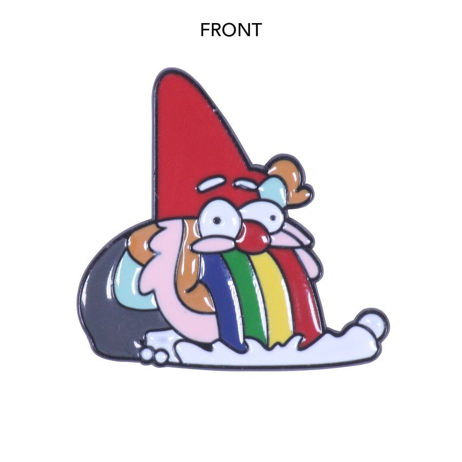Rainbow Puking Gnome Pin product image (5)