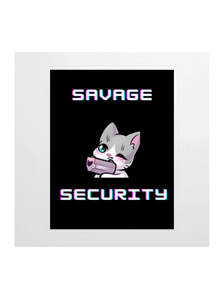 OG Savage Security Pew Pew Sticker! product image (1)