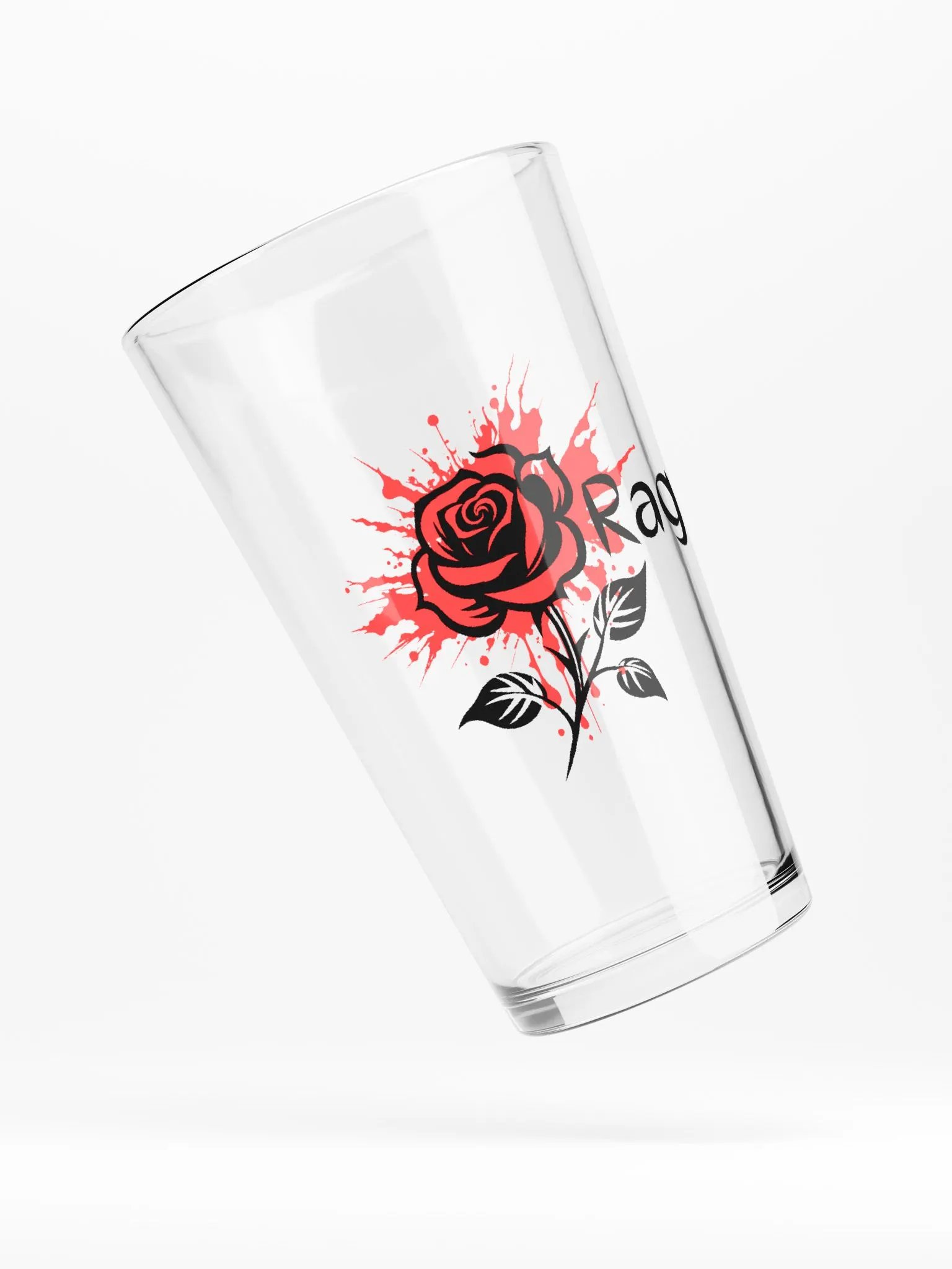 Ragged Rose Red Shaker Pint Glass product image (4)