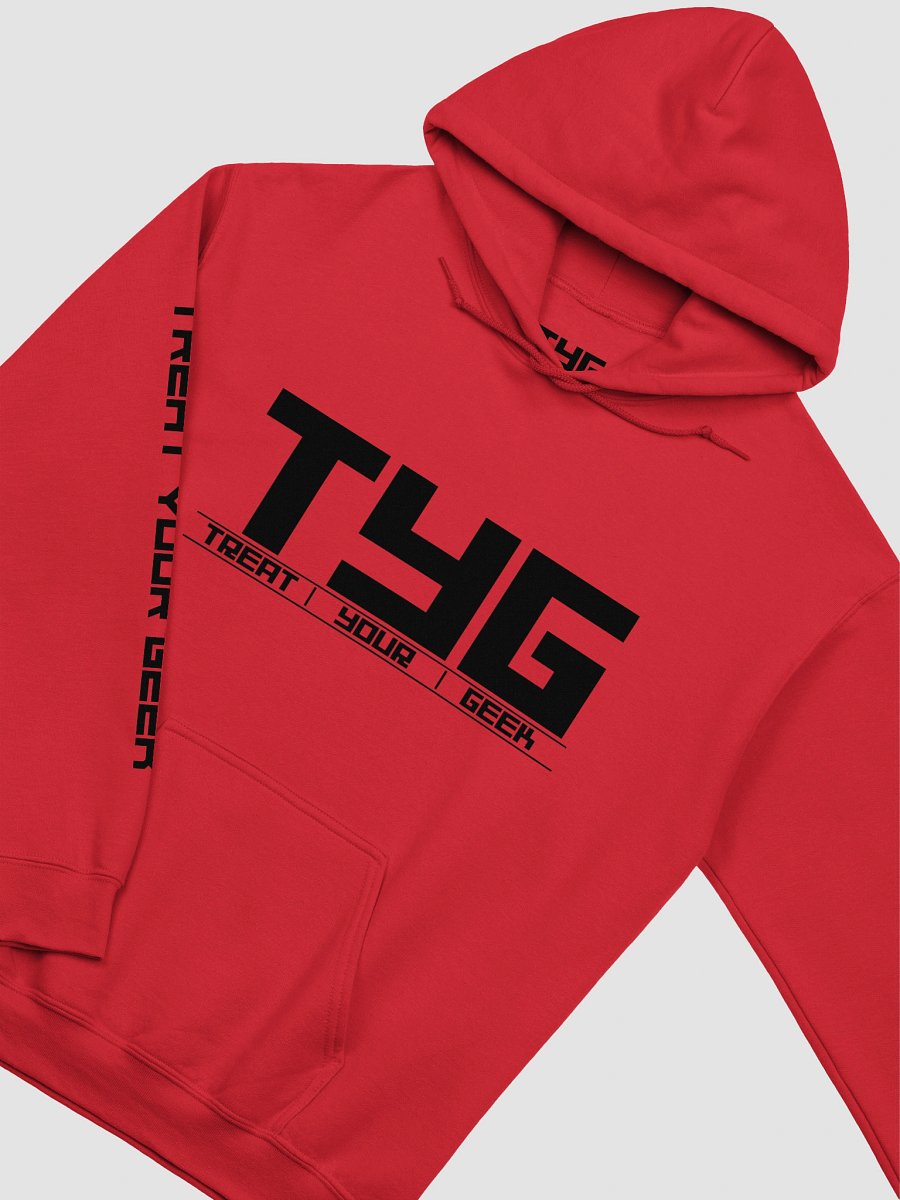 Treat Your Geek Logo + Sleeve Hoodie (Black Logo) product image (19)