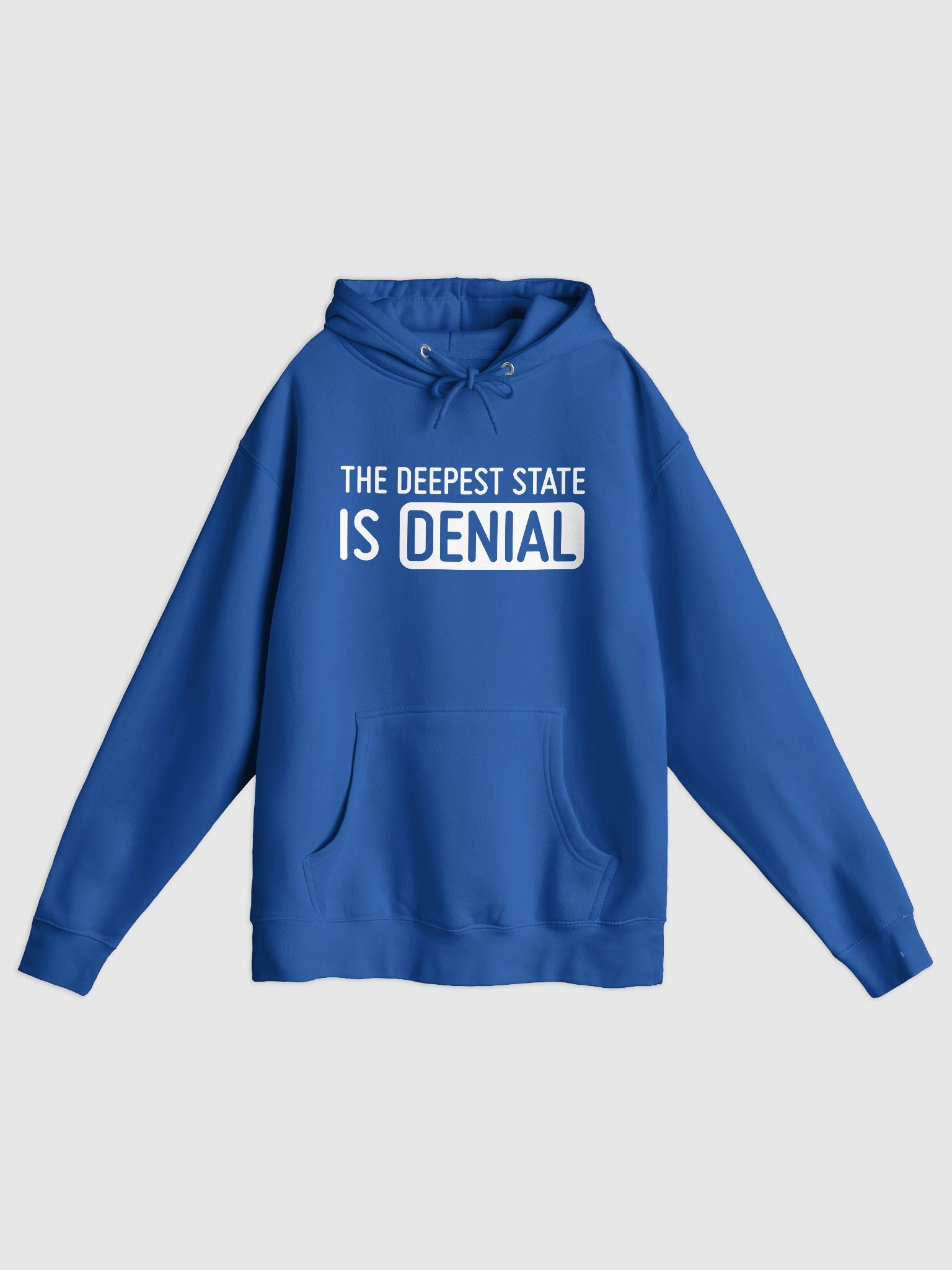 The Deepest State is Denial Hoodie (White Print Version) product image (3)