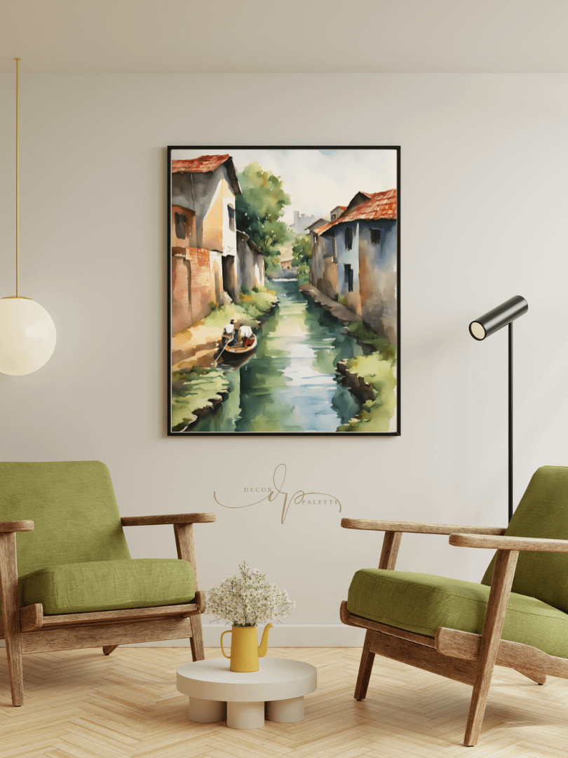 Watercolour Painting Printable Wall Art of BACKWATER product image (3)