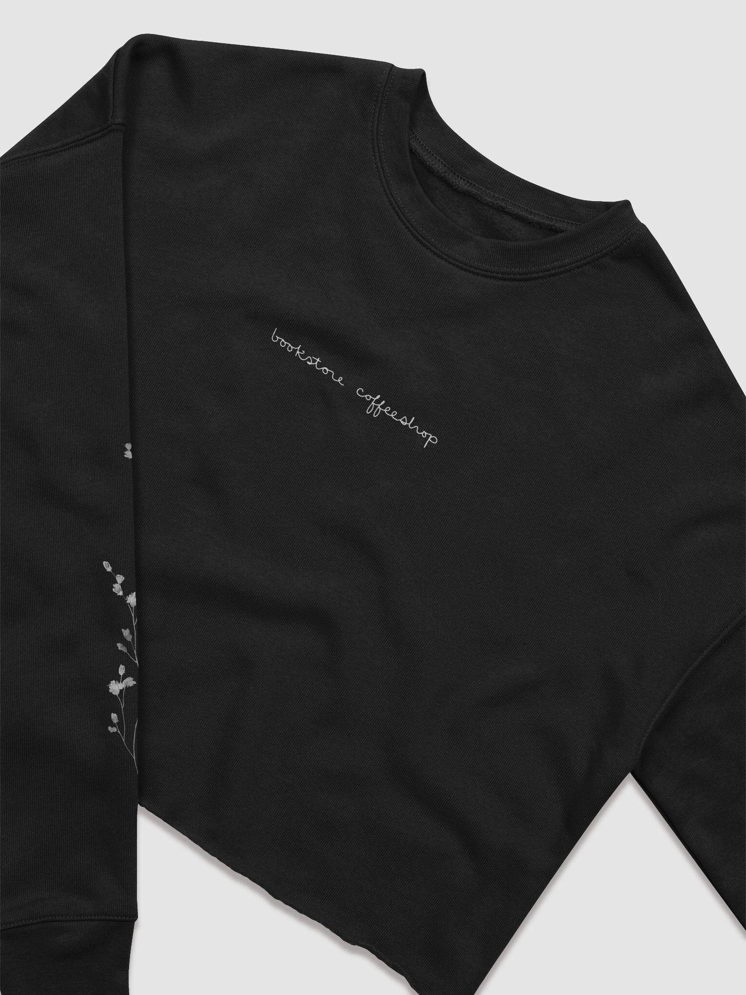 bookstore coffeeshop cropped sweatshirt product image (3)