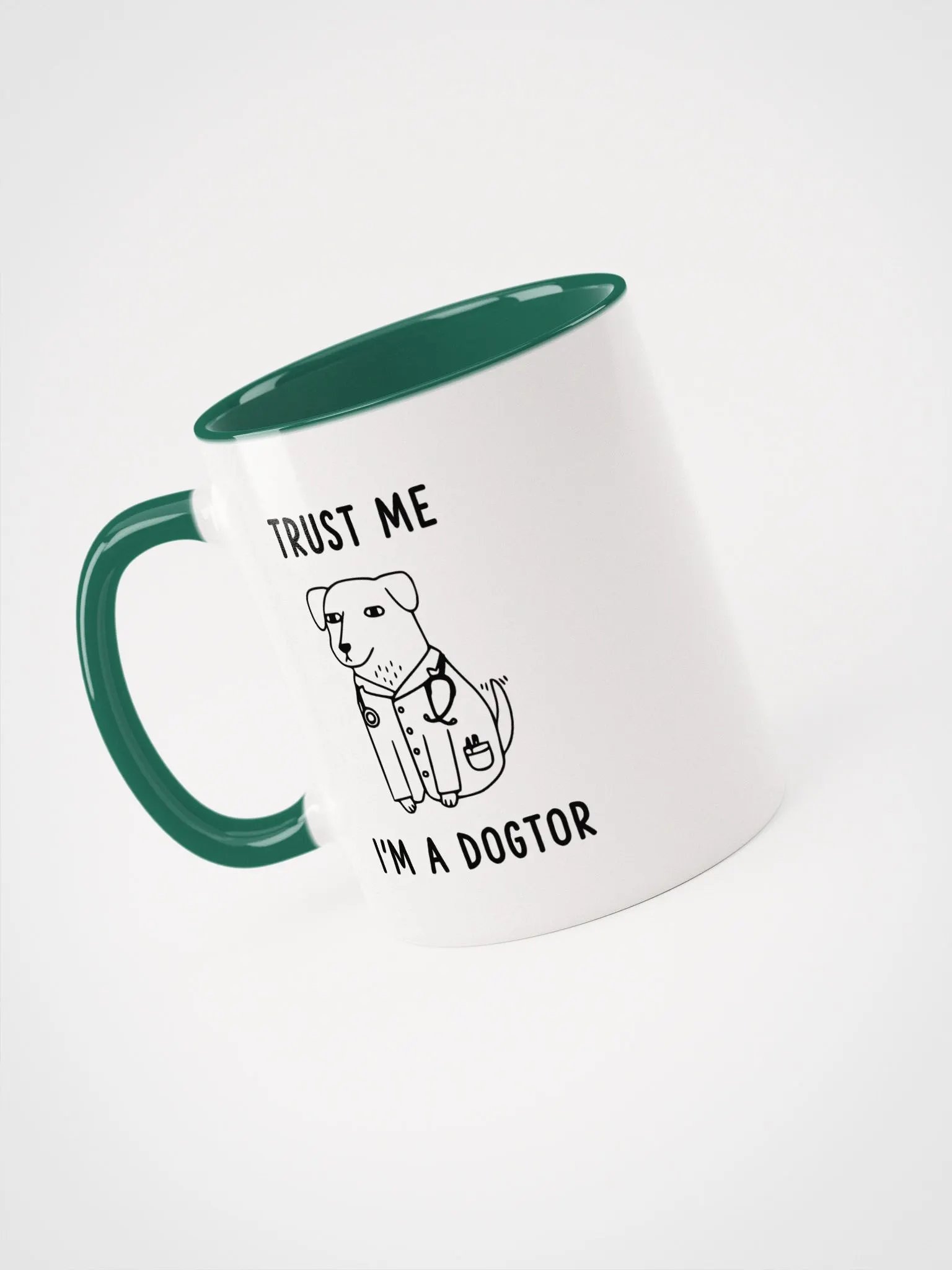 "I'm a Dogtor" Ceramic Mug with color inside product image (5)
