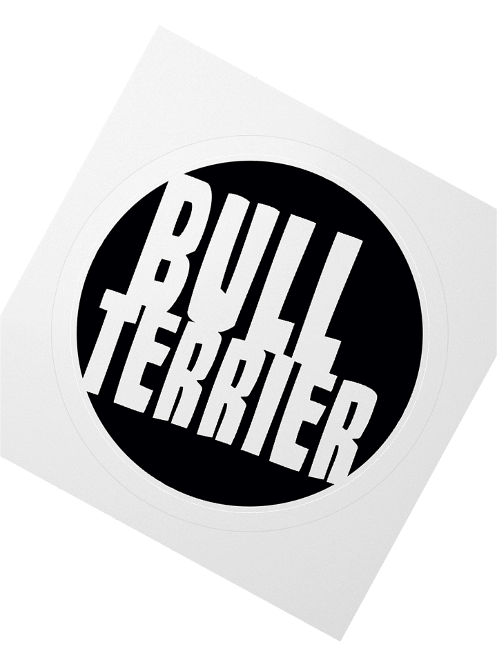 Bull Terrier In Circle Sticker product image (1)