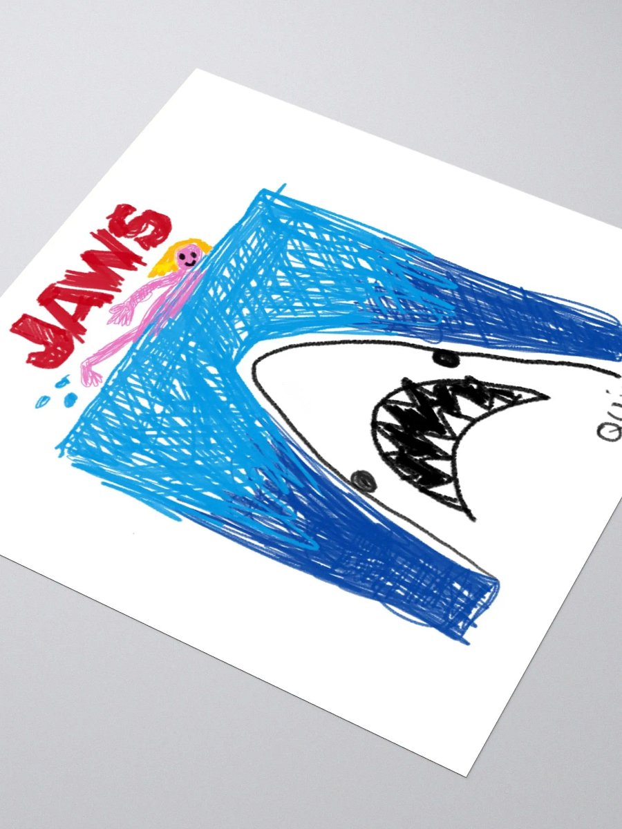 🦈"JAWS" CreepyKids Horror Sticker 💀 product image (3)
