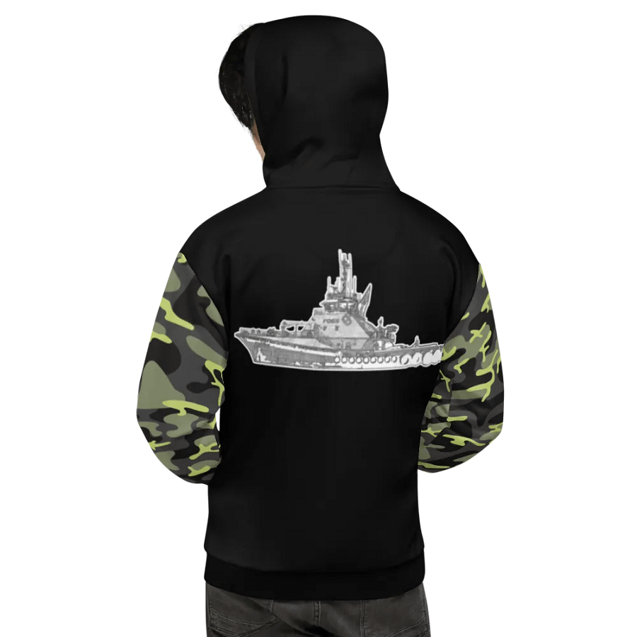 Camouflage & Black Foss tug Sketch Hoodie product image (7)