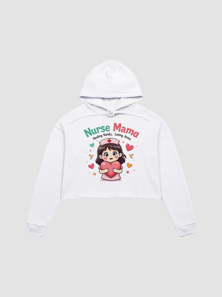 Nurse Mama Heartfelt Crop Hoodie product image (2)
