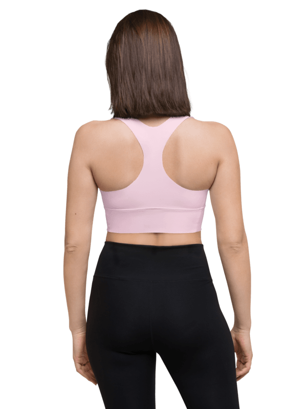 Pink Gingham Cherry Sports Bra product image (4)