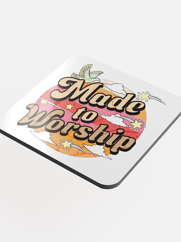 Made To Worship Divine Cork Coaster product image (1)