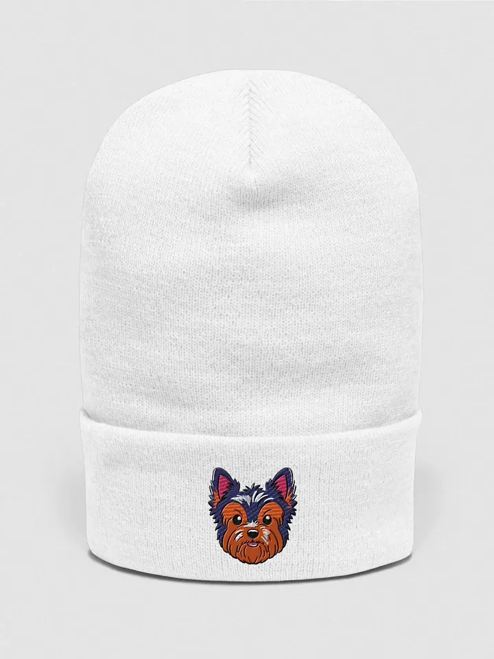 Yorkie Vibes Embroidered Beanie product image (16)