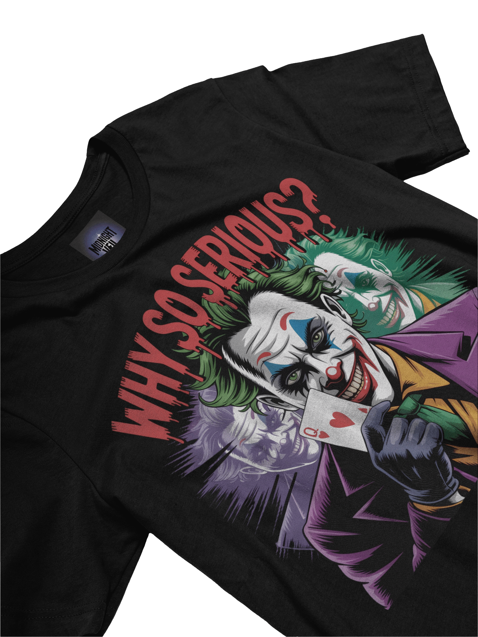 Joker 'Why So Serious?' Queen of Hearts Supersoft T-Shirt product image (5)