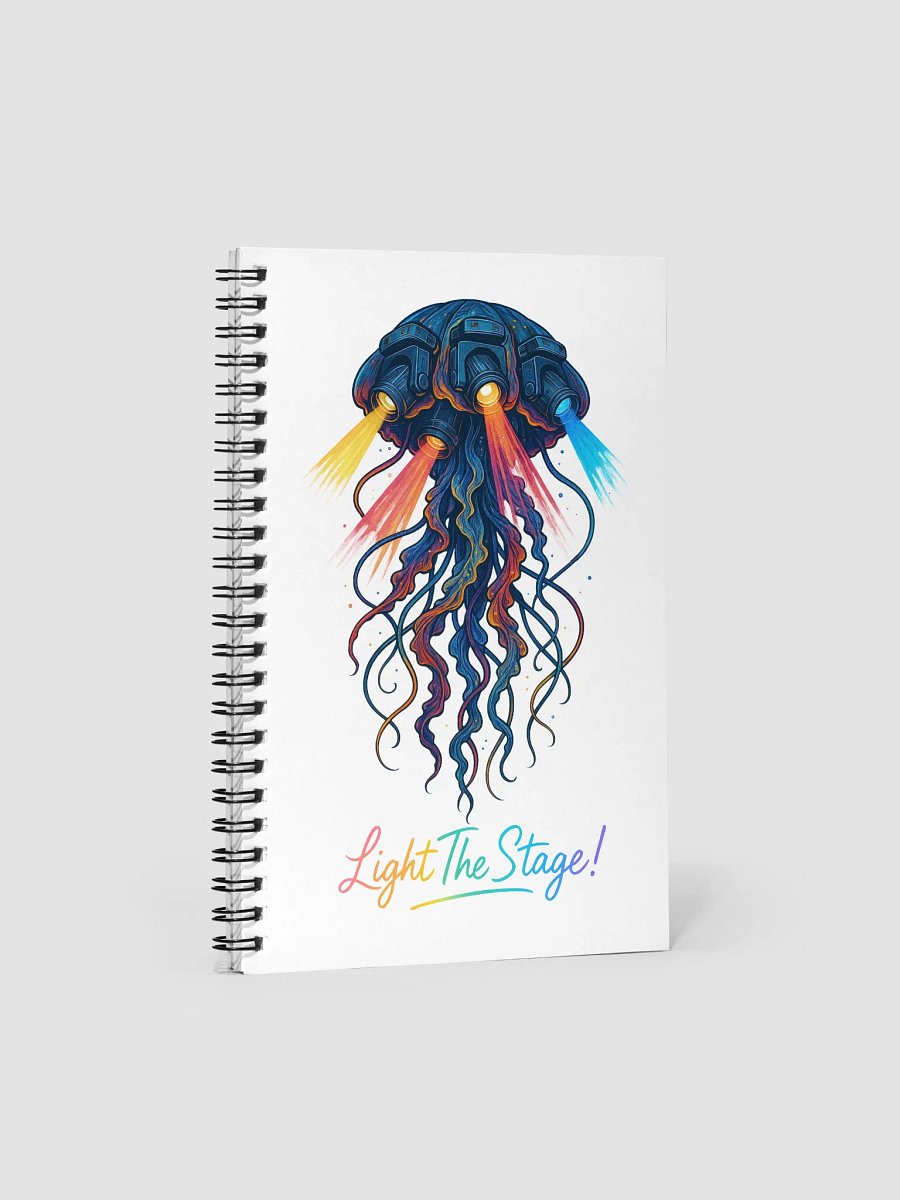 Theatrically Jerry: "Light The Stage!" Spiral Notebook product image (1)