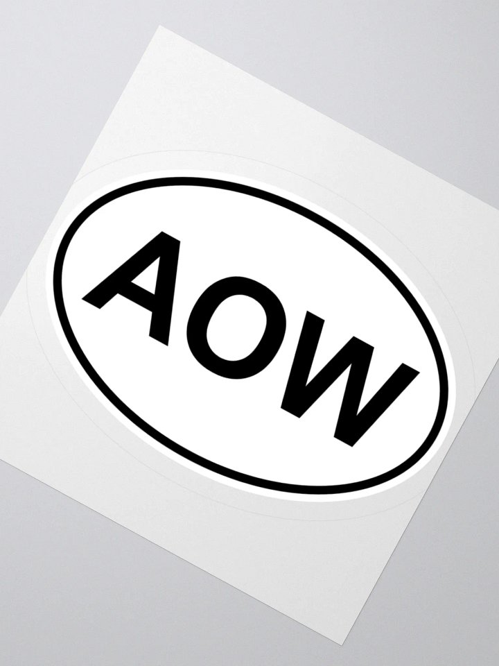 AOW Oval Sticker product image (2)