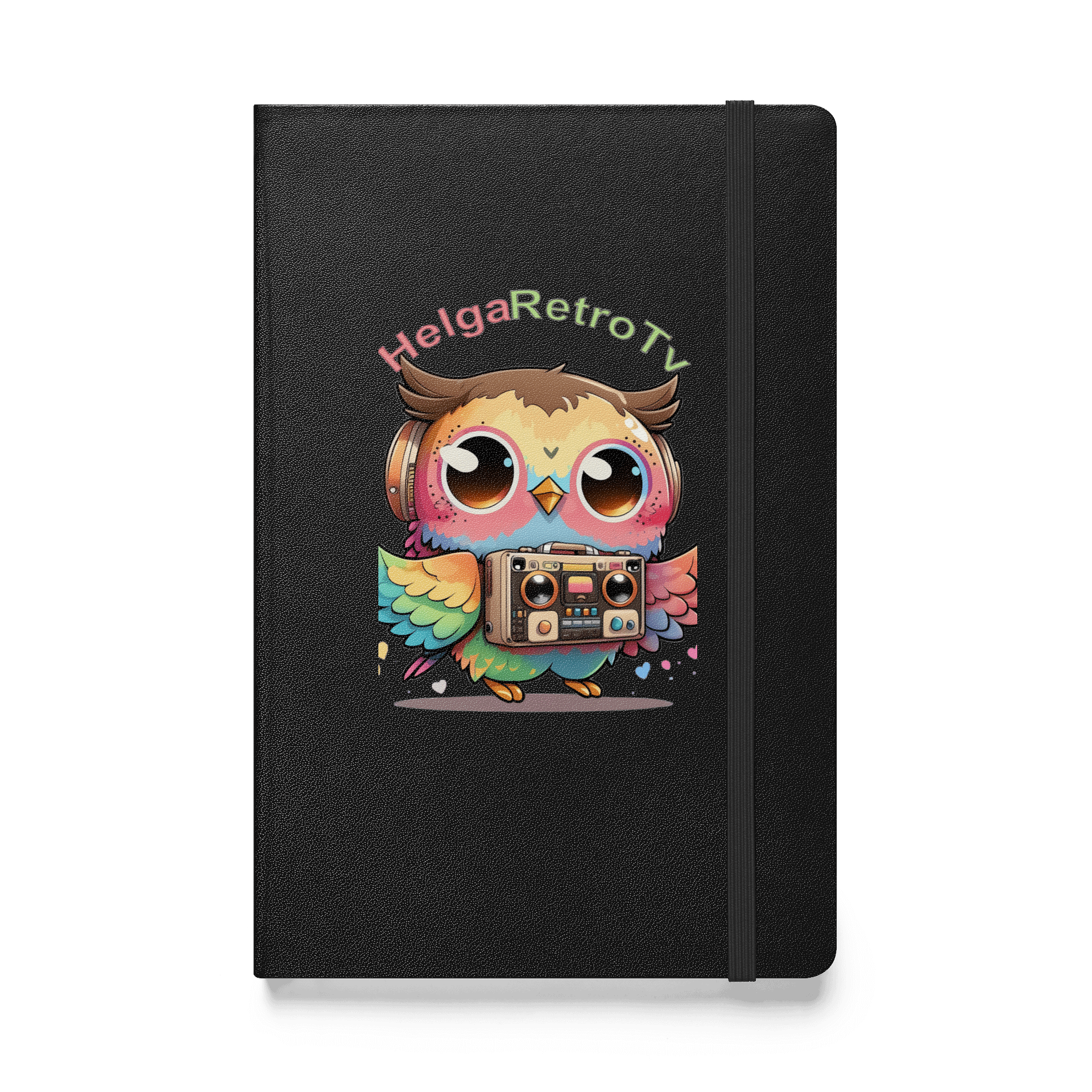 Retro Owl Beats Hardcover Journal product image (1)