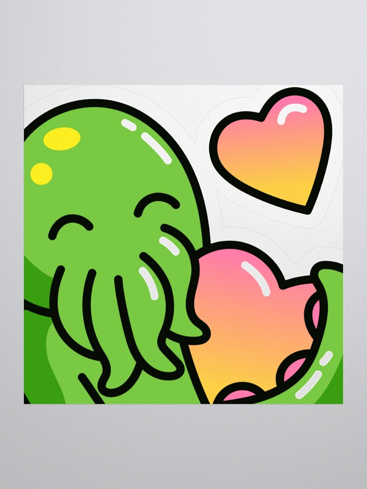 Cthulhu Love Emote Sticker product image (1)